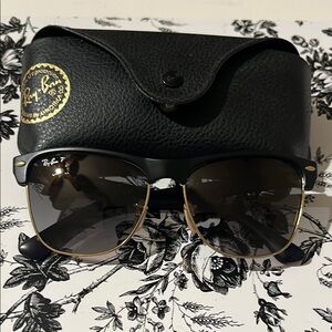Ray-Ban Classic Black and Gold Sunglasses